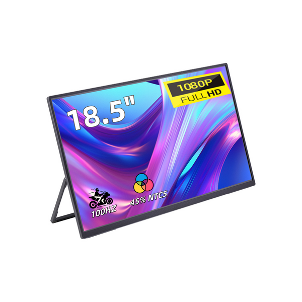 Portable Screen PS185, 18.5-inch FHD IPS Panel, 100Hz, USB C and Mini HDMI, Ultra-Slim