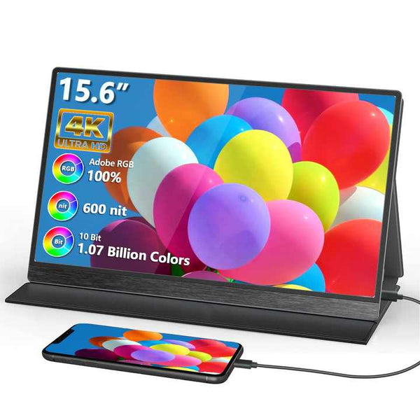 Portable Screen S26AC, 15.6-inch 4K Ultra-HD, USB C and Mini HDMI