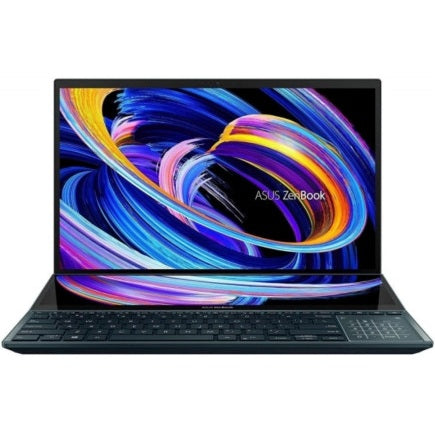 ASUS Zenbook Pro Duo UX582 laptop front view with 4K OLED display