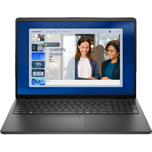 Dell Pro 16 16255 laptop front view, Carbon Black