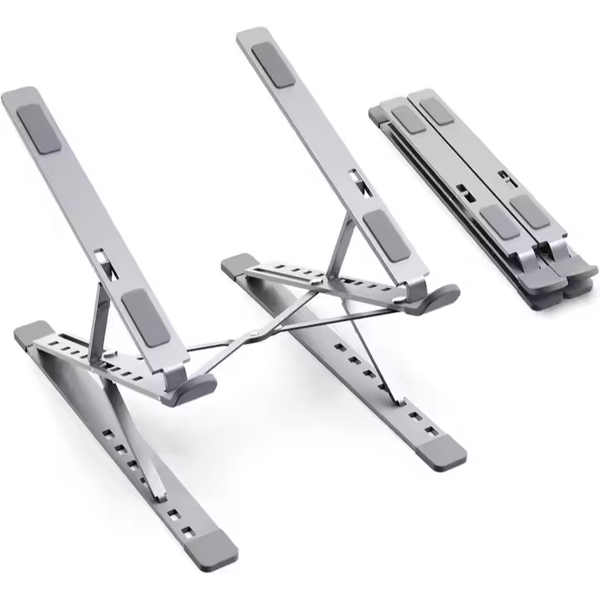 Foldable Metal Stand For Laptop 7zShape, Height Adjustable with Double-rise design