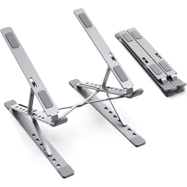 Foldable Metal Stand For Laptop 7zShape, Height Adjustable with Double-rise design