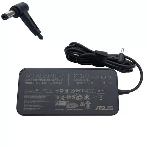 Original Asus 19V 6.32A 120W laptop charger, front view