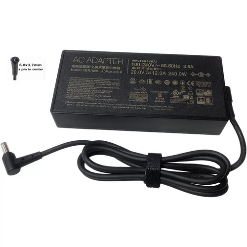 Original Asus ADP-240EB C 20V 12A 240W laptop charger, front view