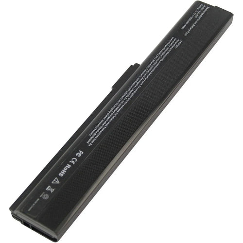 ASUS K52 6-cell replacement laptop battery, front view