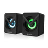 Speaker KISONLI L-1040, wired 2.0 USB, with colorful light